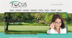 Desktop Screenshot of napervillefocuseyecare.com